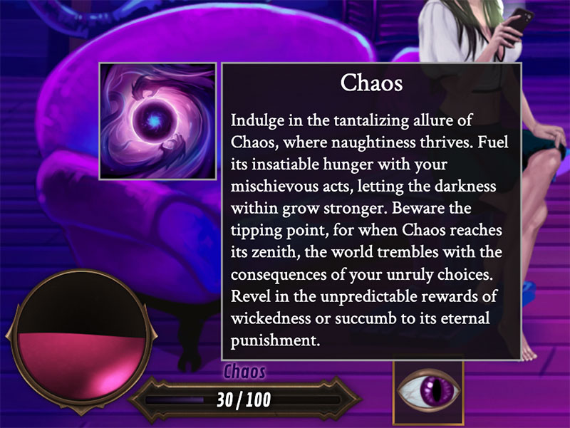 Chaos meter with tooltip