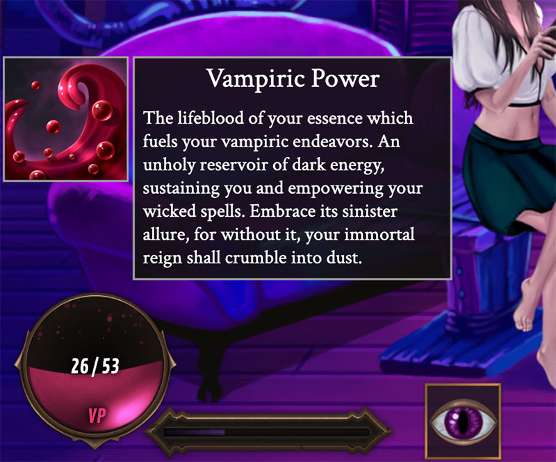 Vampiric Power with tooltip